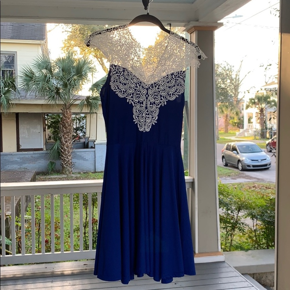 Royal blue dress
